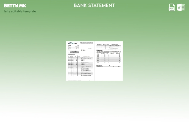 Модерен стил на Италија Banco BPM за изводи од банкарски шаблон за страници со з